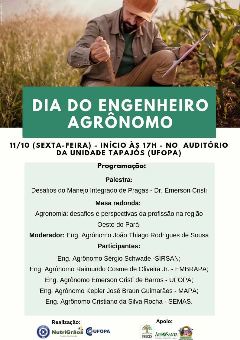 Programação Dia do Agrônomo 2019